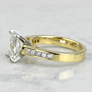 2.50 CT Radiant Cut Pave Lab Grown Diamond Engagement Ring Mapple Gems